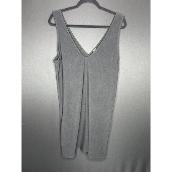 Women's Classic Black Sleeveless V-Neck A-Line Swing Dress - XXL - Picture 3 of 5